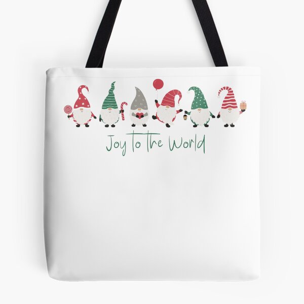 Item preview, Red and Green Fun Gnomes Joy to the World designed and sold by TayyarProduct.