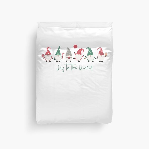 Item preview, Red and Green Fun Gnomes Joy to the World designed and sold by TayyarProduct.