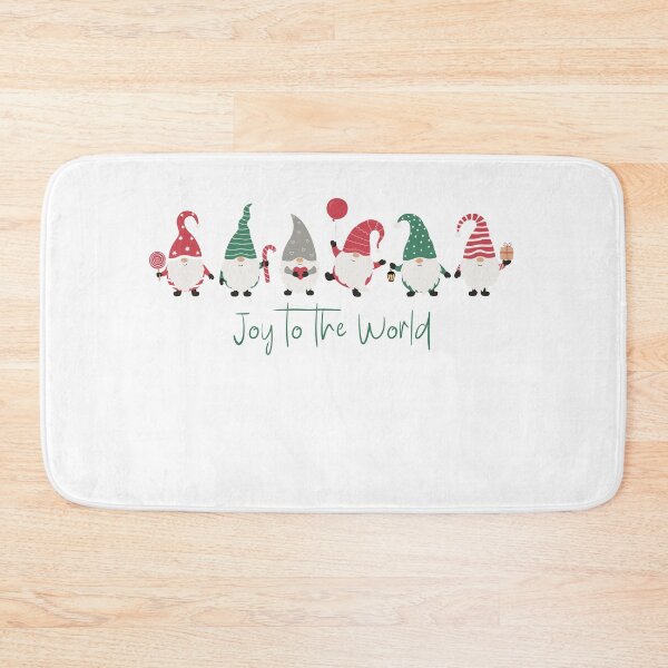 Item preview, Red and Green Fun Gnomes Joy to the World designed and sold by TayyarProduct.