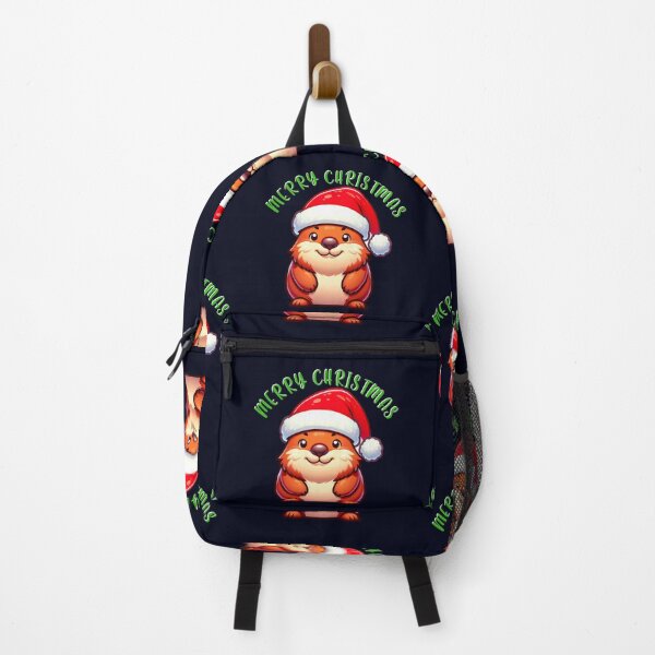 Item preview, Santa Hat Wombat - Christmas Holiday Charm and Festive Fun  designed and sold by madtoyman.