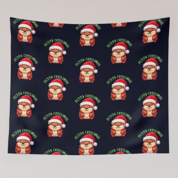 Item preview, Santa Hat Wombat - Christmas Holiday Charm and Festive Fun  designed and sold by madtoyman.