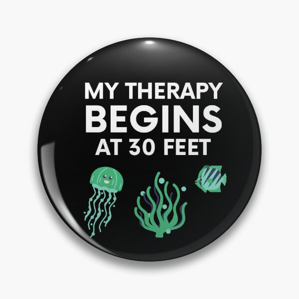Item preview, "my therapy begins at 30 feet" funny text for diving lover designed and sold by in-leggings.