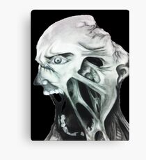 Zombie Head Canvas Print