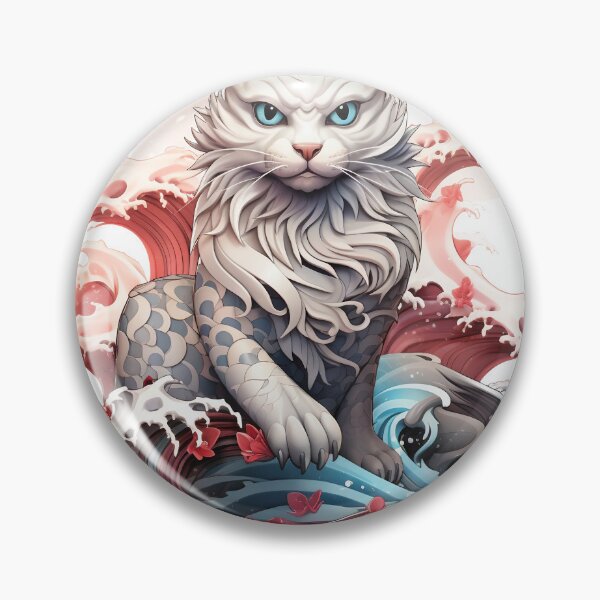 Item preview, The Mythical Cherry Blossom Sea Cat designed and sold by ObjCrea123.
