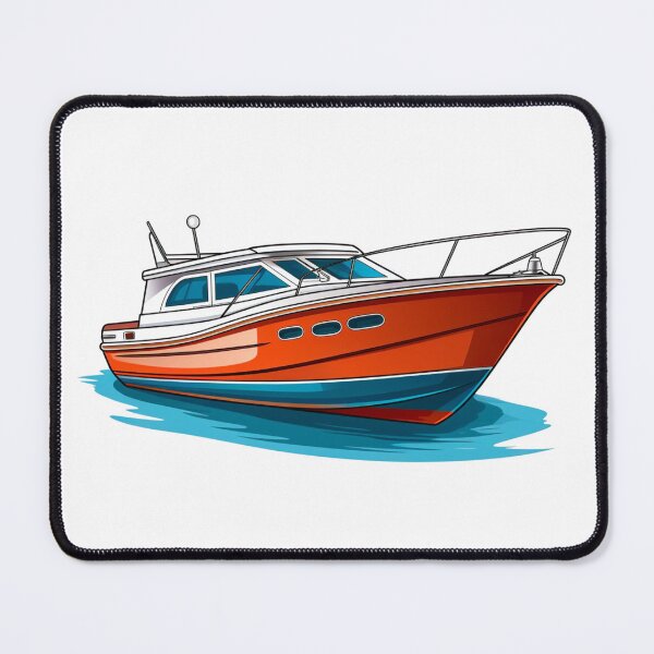 Item preview, Orange boat designed and sold by DiveIntoDesigns.