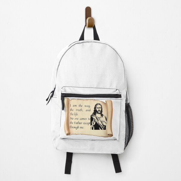 Item preview, I AM THE WAY, TRUTH AND LIFE Christian Quotation of Jesus Sticker designed and sold by NatalieArtiste.