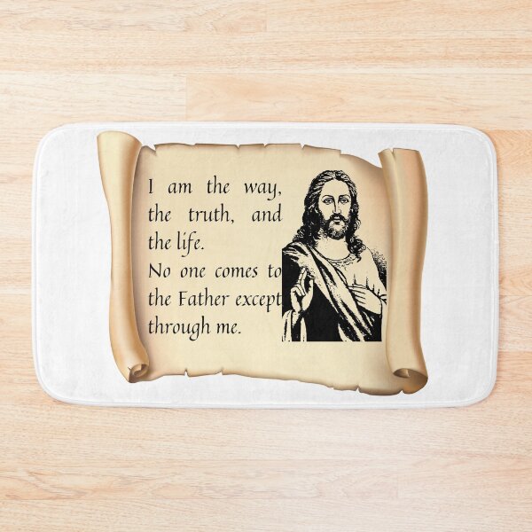 Item preview, I AM THE WAY, TRUTH AND LIFE Christian Quotation of Jesus Sticker designed and sold by NatalieArtiste.