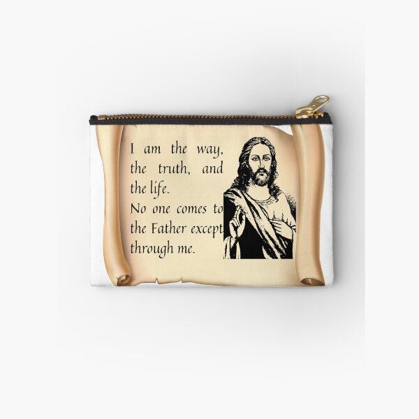 Item preview, I AM THE WAY, TRUTH AND LIFE Christian Quotation of Jesus Sticker designed and sold by NatalieArtiste.
