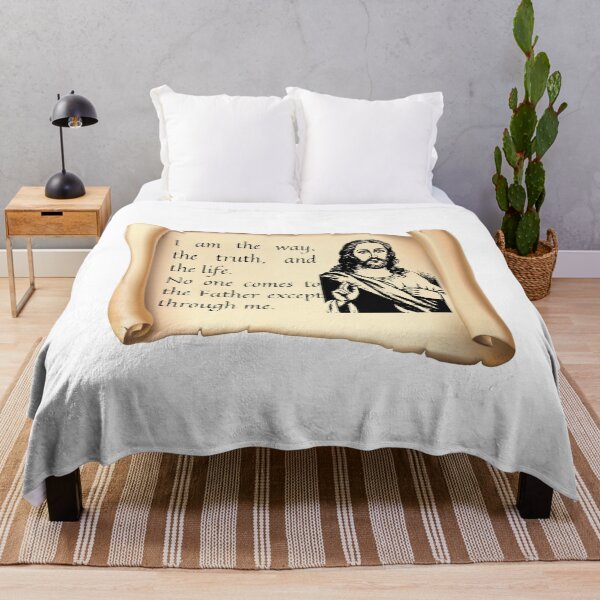Item preview, I AM THE WAY, TRUTH AND LIFE Christian Quotation of Jesus Sticker designed and sold by NatalieArtiste.