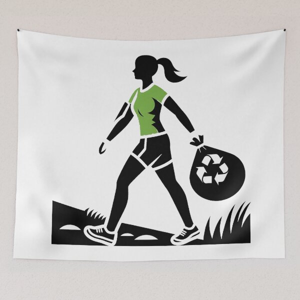 Item preview, Plogging Run for Nature designed and sold by WorkingsHandsBD.