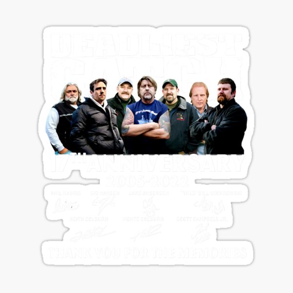 Vista previa del artículo con la obra «Deadliest Catch 17e aniversario 2005-2022 clásico», diseñado y vendido por BOHGoods.