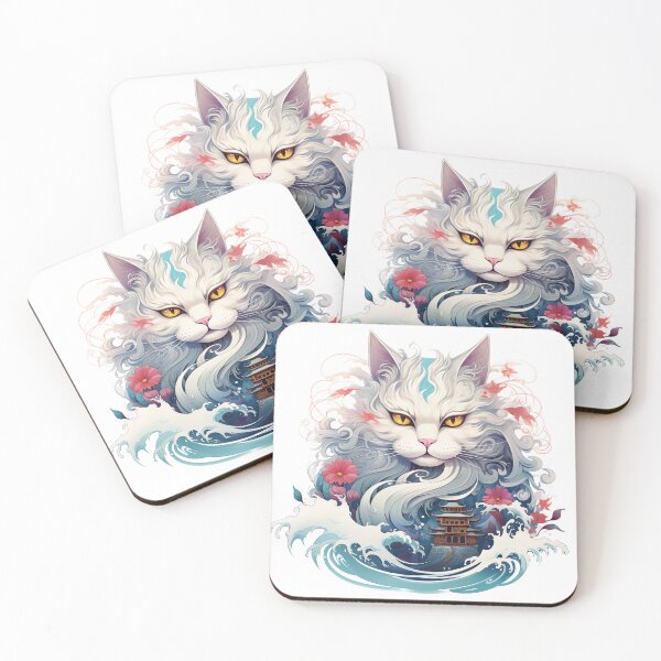 Item preview, Floral Serenity: The Divine Cat of Aquatic Gardens designed and sold by ObjCrea123.