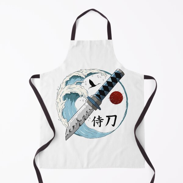 Item preview, The Great Katana Wave - Japanese Samurai illustration - Yabisan designed and sold by Yahia-arts.