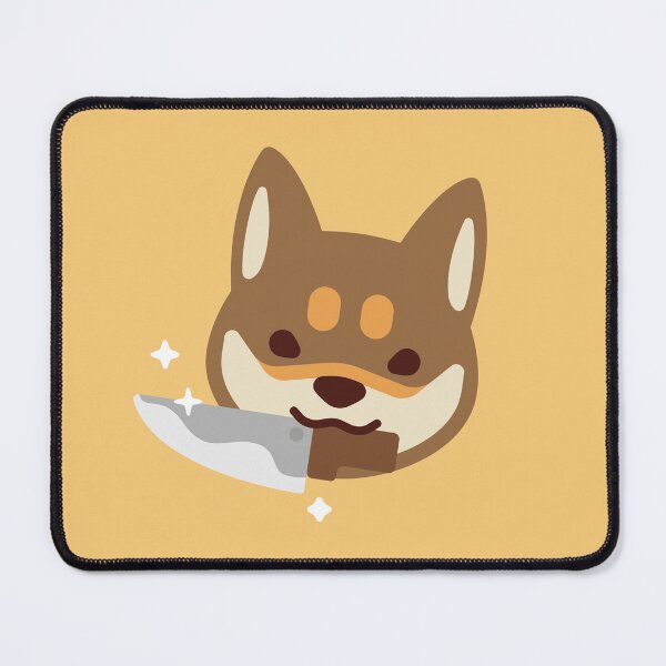Item preview, Sesame Shiba Inu dog with knife designed and sold by MINIMOillu.