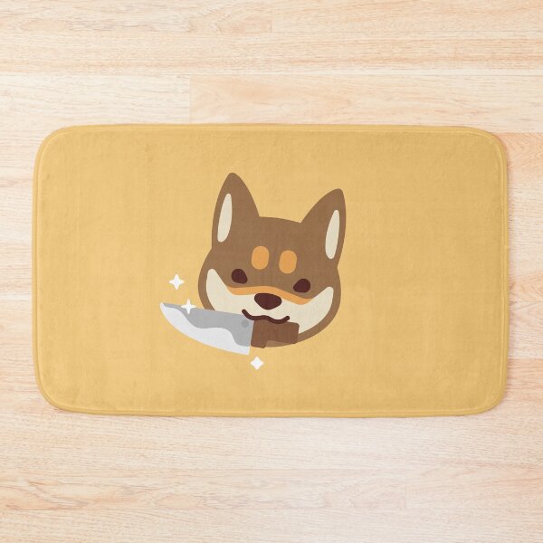 Item preview, Sesame Shiba Inu dog with knife designed and sold by MINIMOillu.