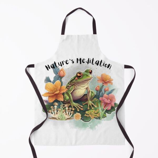 Item preview, Natures Meditation Frog Among The Flowers designed and sold by Frogs All Mighty  & Friends.