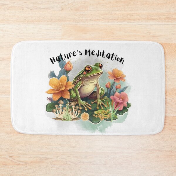 Item preview, Natures Meditation Frog Among The Flowers designed and sold by Frogs All Mighty  & Friends.