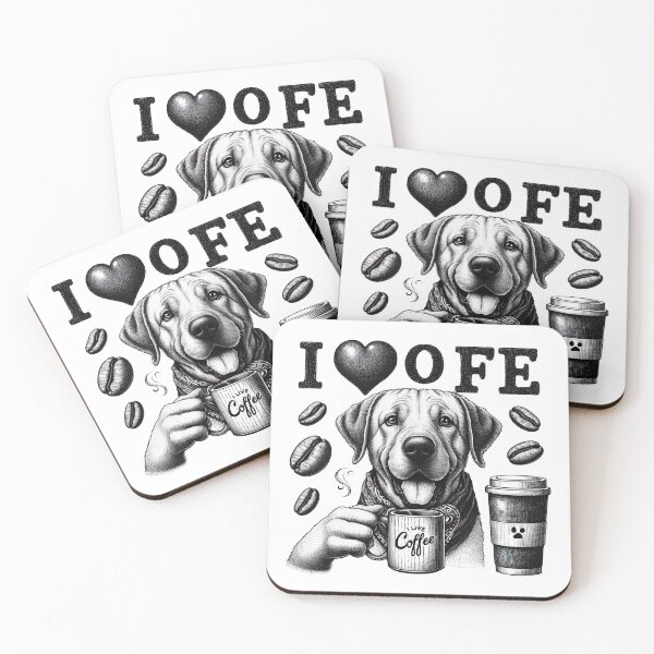 Item preview, This cute dog loves coffee. designed and sold by fotoryum.