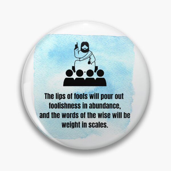 Item preview, The Lips Of fools... Jesus Quotation stiker designed and sold by NatalieArtiste.