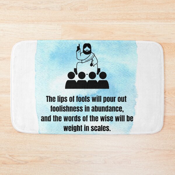 Item preview, The Lips Of fools... Jesus Quotation stiker designed and sold by NatalieArtiste.