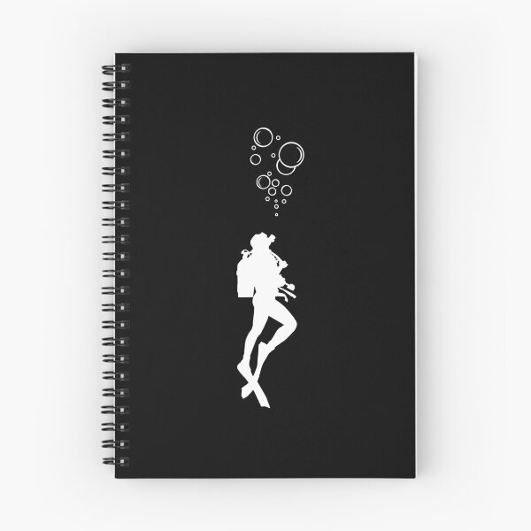 Item preview, diver and bubbles, minimalistic graphics for diving addict designed and sold by in-leggings.