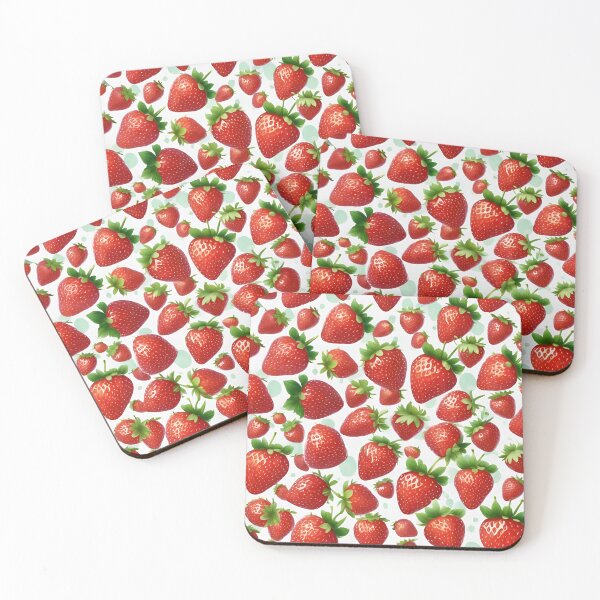 Item preview, Delicious Strawberry  Pattern designed and sold by DigiDreamyArt.