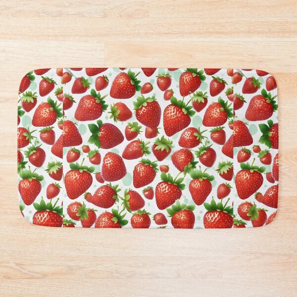 Item preview, Delicious Strawberry  Pattern designed and sold by DigiDreamyArt.