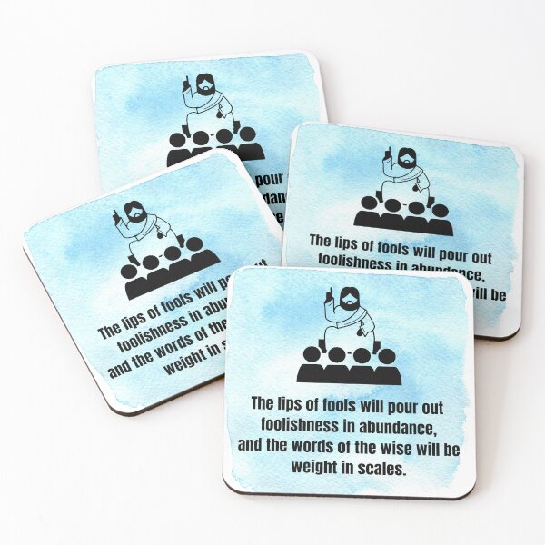 Item preview, The Lips Of fools... Jesus Quotation stiker designed and sold by NatalieArtiste.