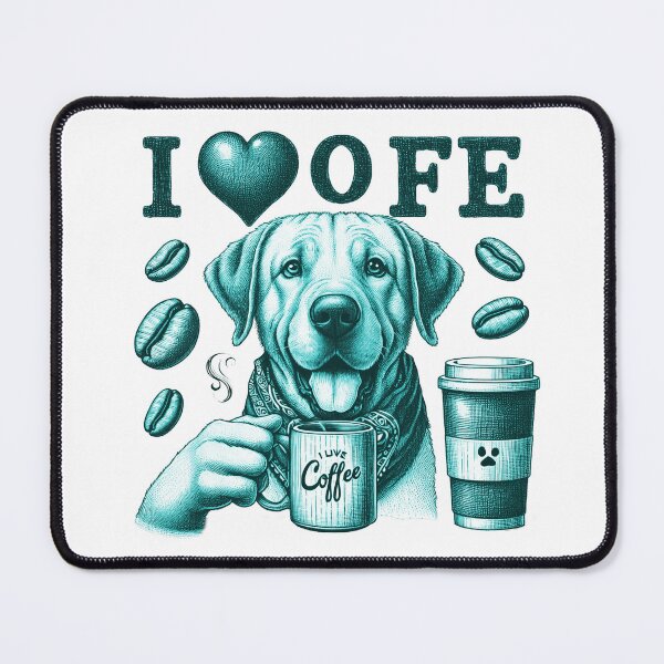 Item preview, This cute dog loves coffee. designed and sold by fotoryum.