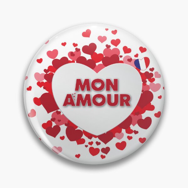 Item preview, Mon Amour - Slimane - Eurovision 2024 France designed and sold by Vision-Tees.