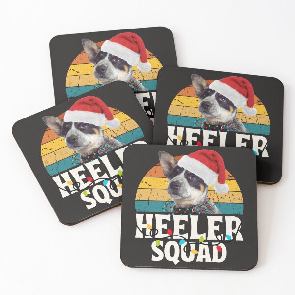 Item preview, Australian Cattle Dog Santa Christmas Tree Funny Heeler Squad Xmas Lights Animal Lover Vintage designed and sold by LittleZea.