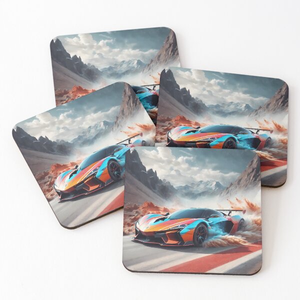 Item preview, Surreal Speed: Digital Art That Turns Cars into Color Specters Among Fantastic Clouds. designed and sold by Artedig.