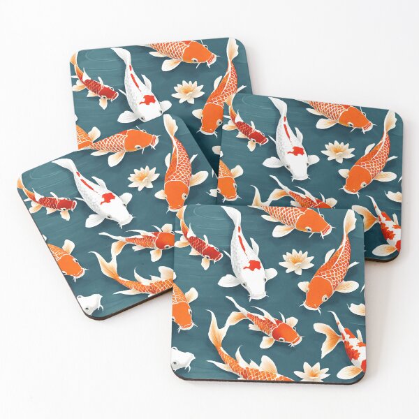 Item preview, blue background goldfish, deep water designed and sold by Sheaumstore.