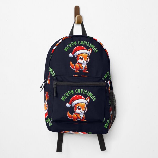Item preview, Santa Hat Wallaby - Christmas Holiday Charm and Festive Fun  designed and sold by madtoyman.