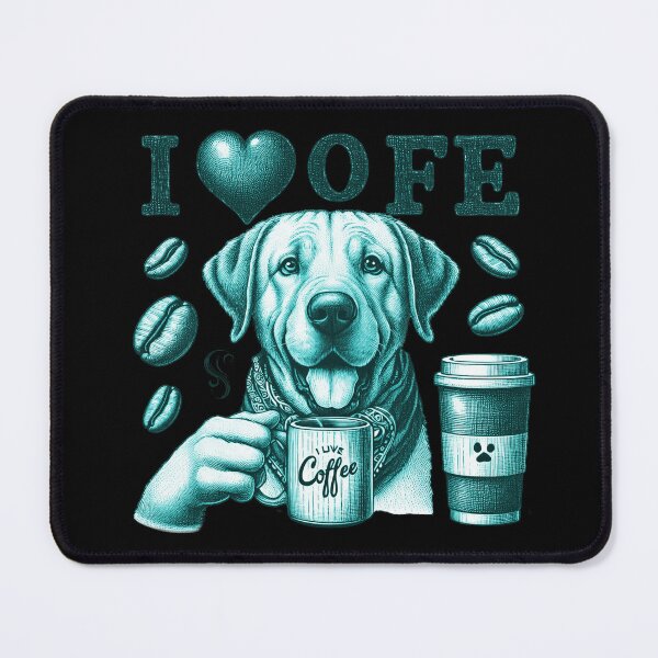 Item preview, This cute dog loves coffee. designed and sold by fotoryum.