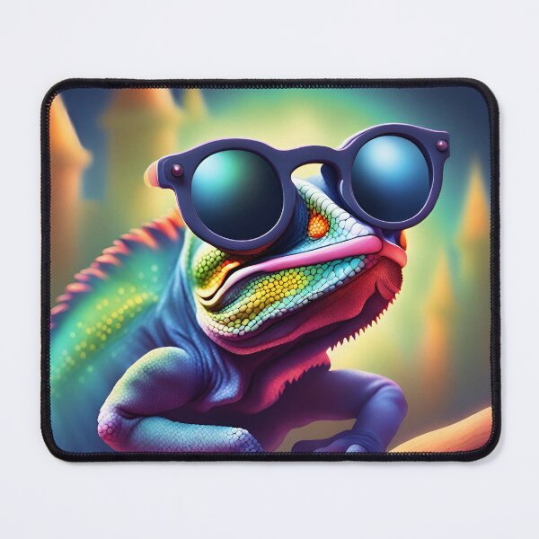 Item preview, Chameleon with glasses designed and sold by StyleSketch.