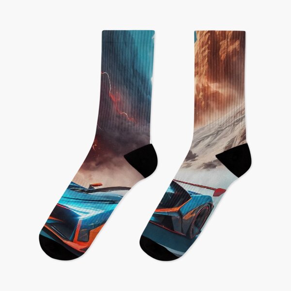 Item preview, Fantasy Racing: Digital Art that Merges Racing Cars with Pixelated Dream Clouds. designed and sold by Artedig.