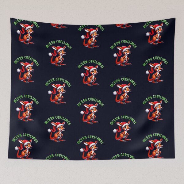 Item preview, Santa Hat Kangaroo - Christmas Holiday Charm and Festive Fun  designed and sold by madtoyman.