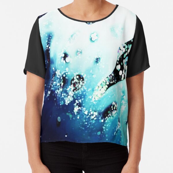 Abstrakte Kunst - Fluid Art Chiffon Top