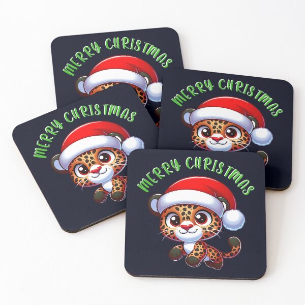 Item preview, Santa Hat Cute Jaguar - Christmas Holiday Charm and Festive Fun  designed and sold by madtoyman.