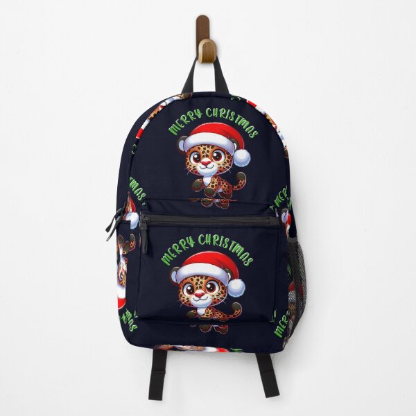 Item preview, Santa Hat Cute Jaguar - Christmas Holiday Charm and Festive Fun designed and sold by madtoyman.