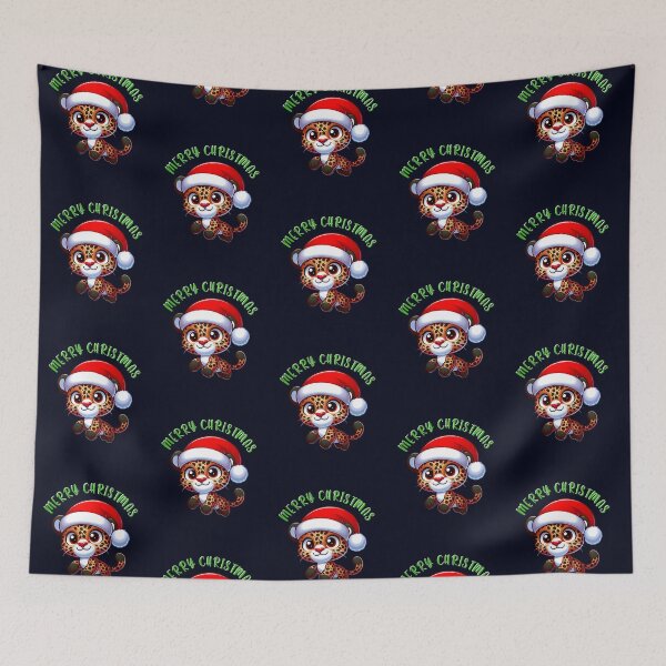 Item preview, Santa Hat Cute Jaguar - Christmas Holiday Charm and Festive Fun  designed and sold by madtoyman.