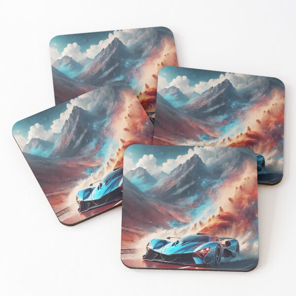 Item preview, Digital Journey: Modern Cars that Cruise Seas of Digitally Colored Clouds. designed and sold by Artedig.