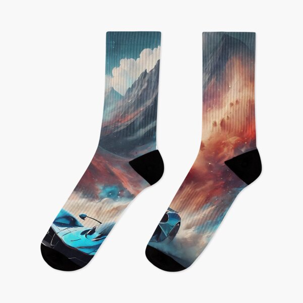 Item preview, Digital Journey: Modern Cars that Cruise Seas of Digitally Colored Clouds. designed and sold by Artedig.