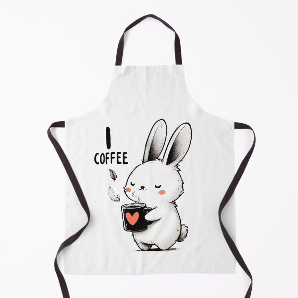 Item preview, This cute rabbit loves coffee. designed and sold by fotoryum.