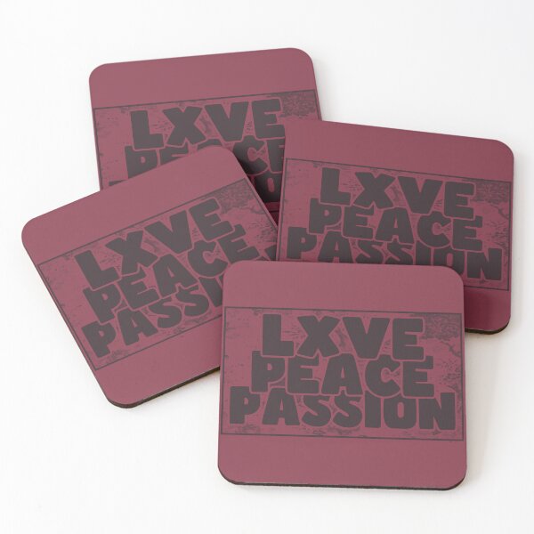 Item preview, Love, Peace, Passion Logo Art Print designed and sold by DelusciousMind.