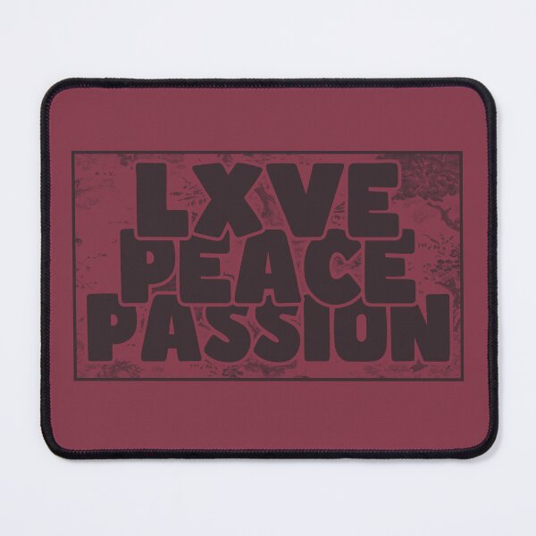 Item preview, Love, Peace, Passion Logo Art Print designed and sold by DelusciousMind.
