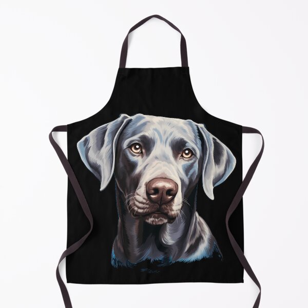 Item preview, Silver labrador retriever dog breed head illustration designed and sold by NBSStore.