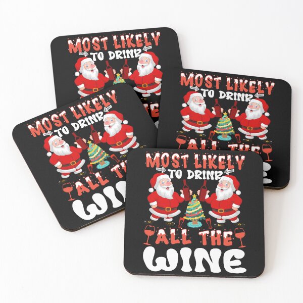 Item preview, Most Likely to Drink All The Wine Christmas designed and sold by shopbakas.