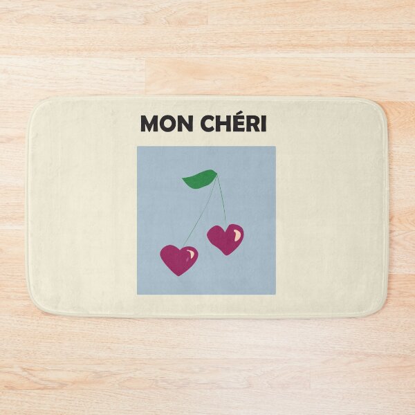 Item preview, Mon cheri, cute wall art print, french, modern home decor designed and sold by shreya ranjan.